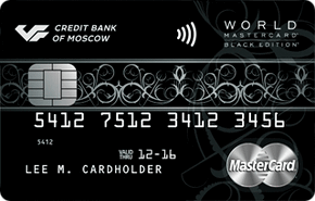 World Mastercard Black Edition карта МКБ